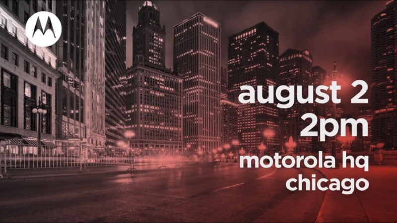 Motorola programa evento para el dos de agosto en Chicago