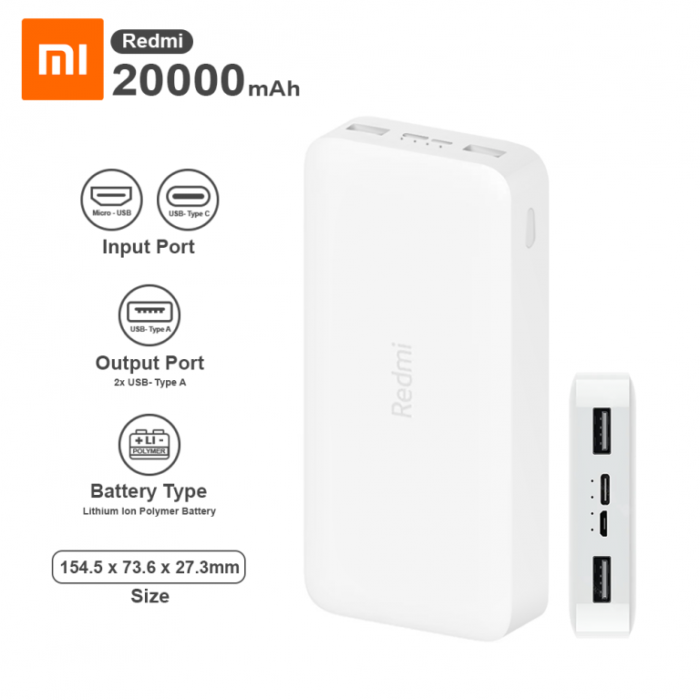 Xiaomi redmi power bank 20000mah обзор